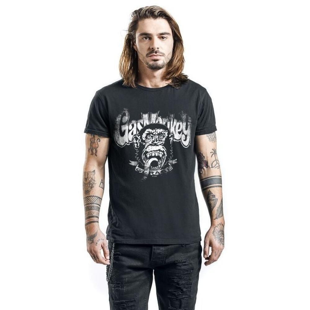 Distressed Monkey Funny Graphic Retro Unisex T-Shirt